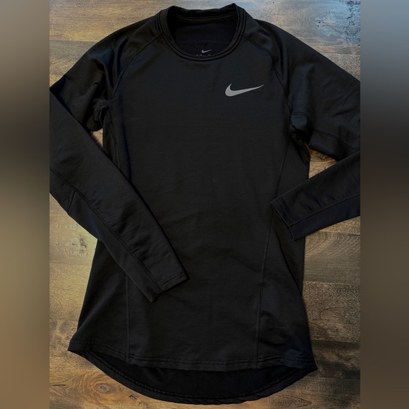 Like New Nike Pro Men's Dri-Fit Thermal Warmth LS Black Training Shirt, S - Picture 5 of 6